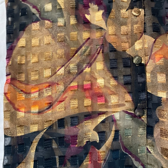 Melissa Robyn Sheer Button Down L - Picture 6 of 10